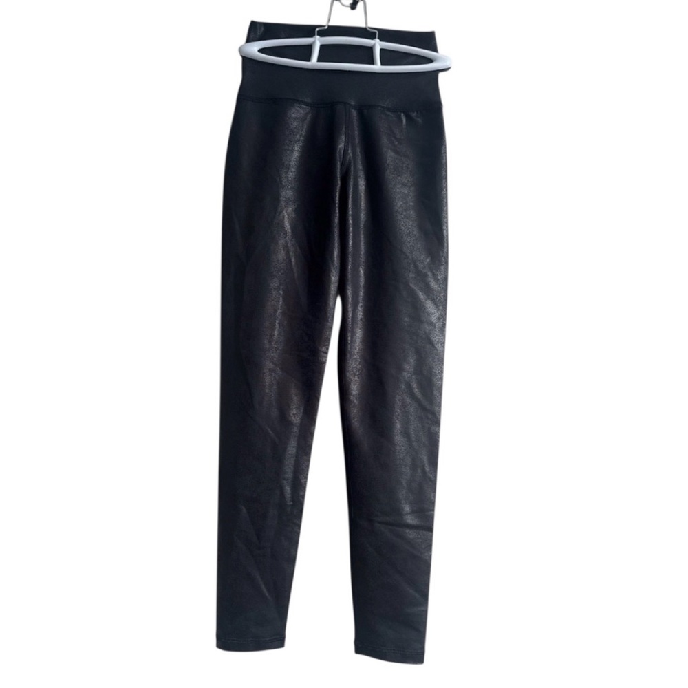 Offline By Aerie Short Black Faux Leather Skinny Leggings Sz XS